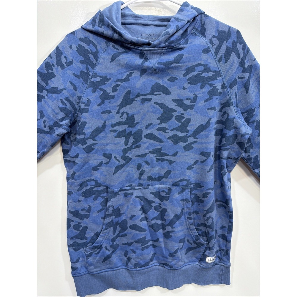 Coast Men's Small Blue‎ Camouflage The Beaufort Hoodie